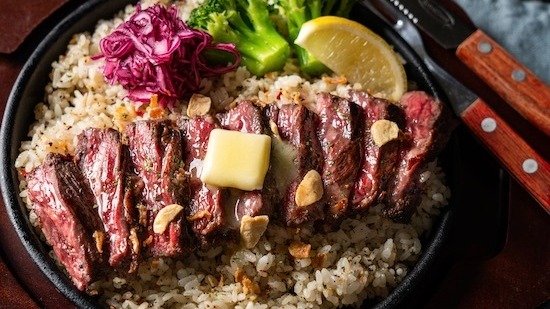 Image of Kindan no Skirt Steak Butter Steak Rice Mr.HARAMI